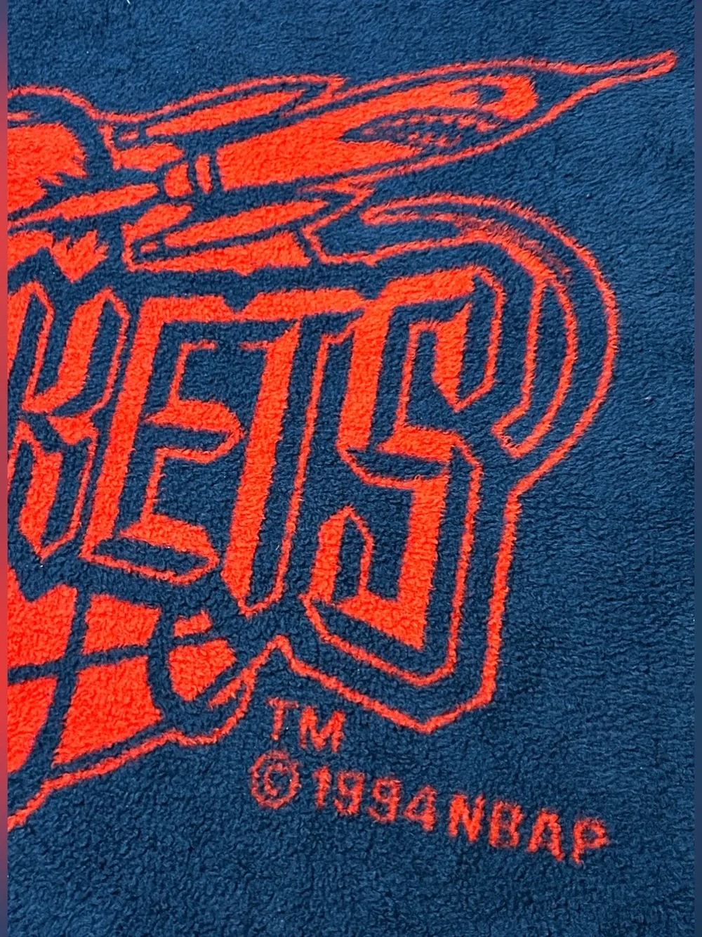 Houston Rockets Navy and Red Team Throw Blanket by